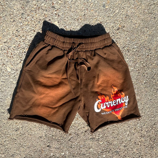 WE DONT TRUST YOU SHORTS - BROWN